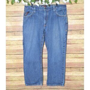 Ariat Work Men's 40x30 Flame Resistant Relaxed Bootcut Western Jeans Cat 2 Denim